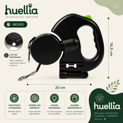Huellia® Correa Doble para 2 Perros
