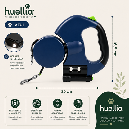 Huellia® Correa Doble para 2 Perros